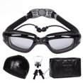 thumbnail image 3 of Gafas de natación Juego de cuatro piezas Tapón para los oídos de una pieza Gafas de natación Miopía Impermeable Antivaho Gorro de natación para adultos, 3 of 4