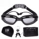 thumbnail image 4 of Gafas de natación Juego de cuatro piezas Tapón para los oídos de una pieza Gafas de natación Miopía Impermeable Antivaho Gorro de natación para adultos, 4 of 4