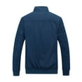 thumbnail image 5 of Jackets for Men Casual Windbreaker Thin Lightweight Outwear Sportswear Solid Jacket Coat Windbreaker Coats for Men, 5 of 8