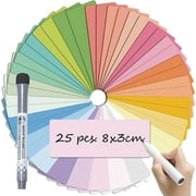 KYONANO Writeable Magnets | Twenty-Five Colour | Magnetic Signs 80x30mm | Magnetic Strip writable | Universal Magnetic Labels