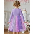 thumbnail image 3 of Arshiner Toddler Girls Tutu Tulle Dress Fall Winter Long Sleeve Party Dresses | Star Sequin Birthday Princess Formal Fancy Princess Dress, 3 of 6