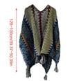 thumbnail image 3 of lanema Colorful Shawl Knitted Cardigans Womens Poncho Autumn Winter Sweater Cape Coats, 3 of 18