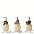 thumbnail image 1 of 1pc Hand Painted Dinosaur Series Refillable Lotion and Soap Dispenser for Bathroom and Kitchen, 1 of 4
