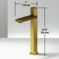 thumbnail image 6 of VIGO Nova Single Handle Single-Hole Bathroom Vessel Faucet in Matte Brushed Gold, 6 of 12