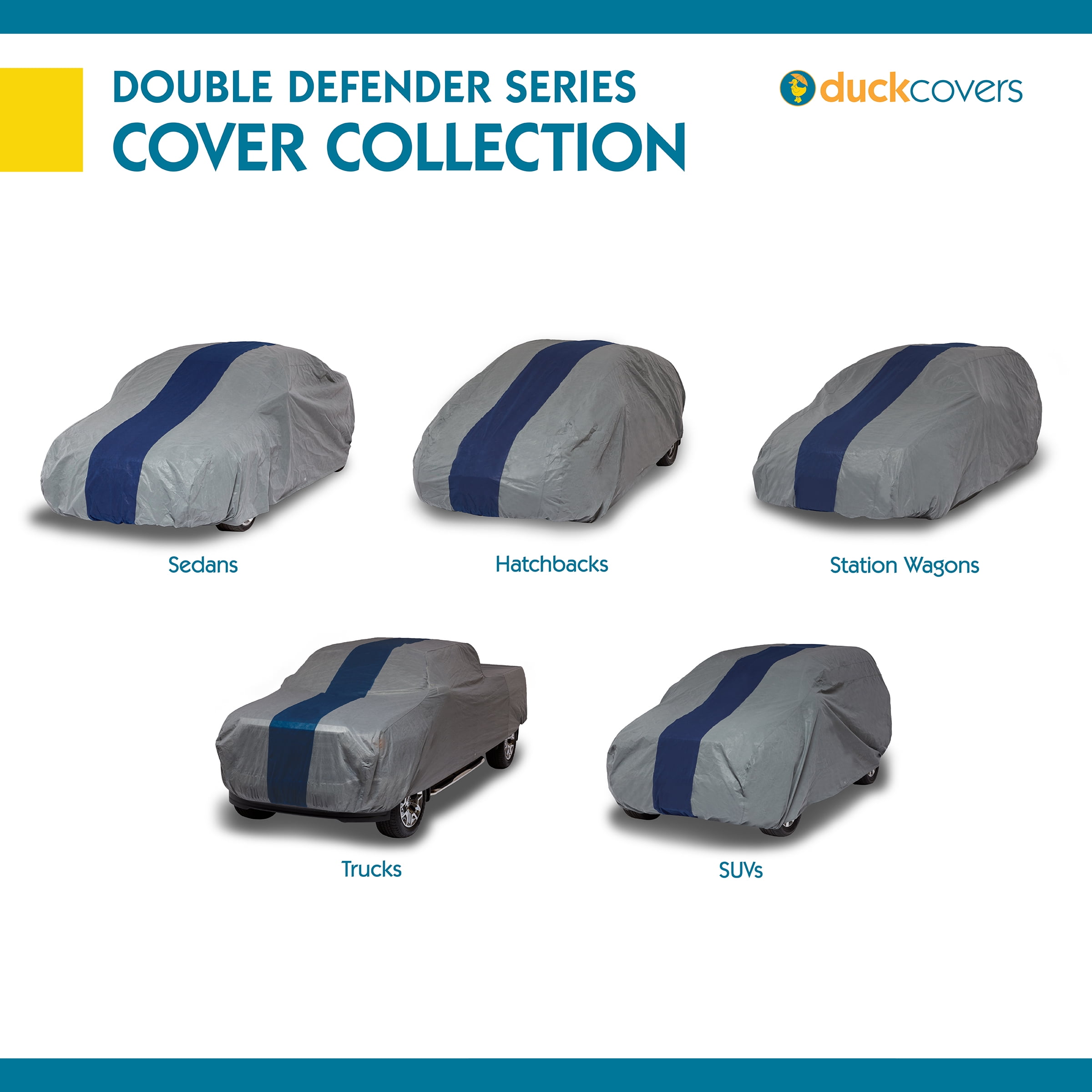 Duck Covers A2T217 Double Defender Pickup Truck Cover for Standard Cab Short Bed Trucks up to 18 1