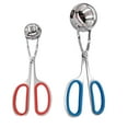 thumbnail image 1 of 2 pinzas de acero inoxidable para albóndigas, prácticas pinzas para albóndigas de cocina, para casa y restaurante (talla S roja + talla L azul), 1 of 7