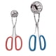 thumbnail image 1 of 2 pinzas de acero inoxidable para albóndigas, prácticas pinzas para albóndigas de cocina, para casa y restaurante (talla S roja + talla L azul), 1 of 7