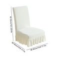 thumbnail image 3 of Linnome High Elastic Universal Chair Cover Stretchable Slipcover for Dining and Office Chairs Home Decor and Furniture Protection, 3 of 7
