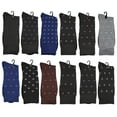 thumbnail image 2 of Gelante 12 Pairs Men's Cotton Fashion Casual Crew Dress Socks-Desgin, 2 of 2
