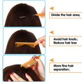 thumbnail image 4 of Piezas Peine de Separación de Cabello Peine de Pintail de Acero Inoxidable Peine de Cola de Rata Peines de Broma para Corte de Cabello Peluquería Estilo, 4 of 7