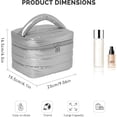 thumbnail image 4 of Travel Makeup Bag for Women Water-Resistant Makeup Organizer with Built-in Pockets Collapsible  Bag for Travel Essentials(), 4 of 7