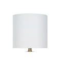 thumbnail image 6 of My Texas House Hob-Nail Ceramic Table Lamp, White Finish with Brass Accents, 18" H, 6 of 6