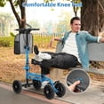 thumbnail image 3 of COSYWILL Knee Scooter,Economy Knee Walker with Dual Braking System,Foldable Scooter for Foot Injuries,Compact Crutches Alternative,Light Blue, 3 of 7