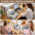 thumbnail image 7 of Haosy Accordion File Organizer Zipper Binder 500 Sheet 6-Tab Expanding File Folder Multi-Pocket 1.2 Inch 3 Ring Watercolor Soft Flowers, 7 of 7