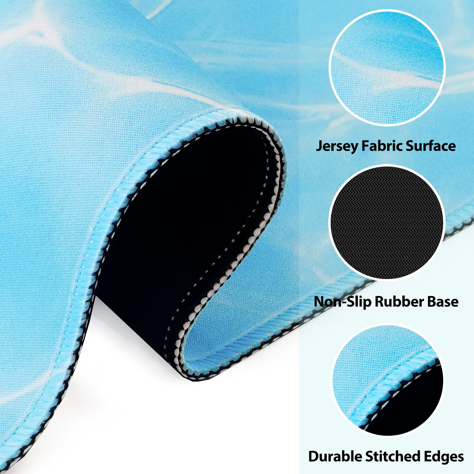 Macaron Water Ripple Game Mat – Anti-Slip, Noise-Reducing for Mahjong/Poker | Perfect for Pool, Patio, Grill & Cooler Events Includes Velvet Bag