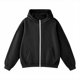 thumbnail image 4 of HongQid Hoodies for Women Soft Zip Up Hooded Long Sleeve Casual Oversized Sweatshirt Hooded Tops, 4 of 7