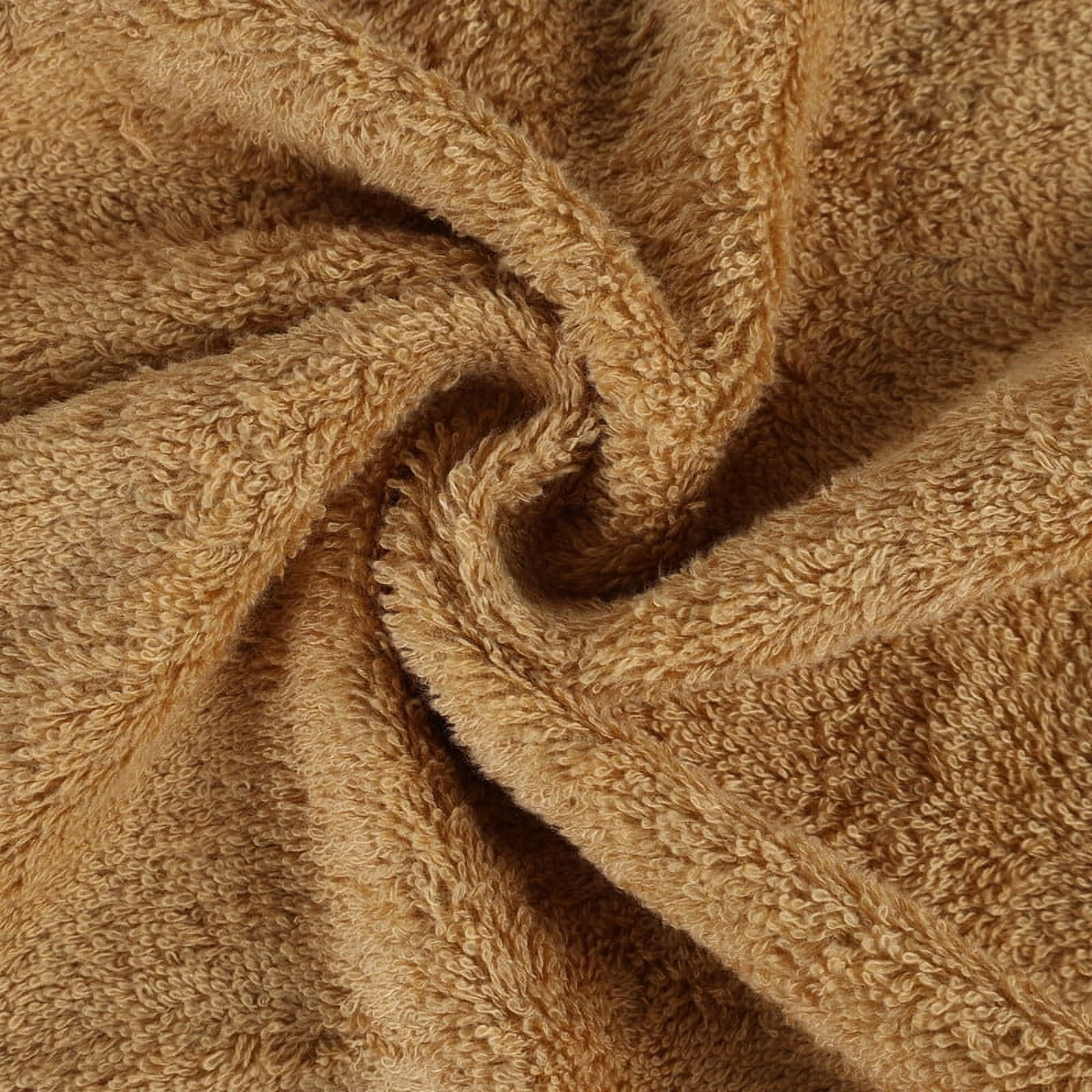 Superior Rayon From Bamboo Soft 12-Piece Towel Set, Cotton Blend Modern Towels, Gold