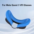 thumbnail image 4 of Almohadilla protectora de silicona para ojos, cubierta facial VR transpirable para gafas Meta Quest 3 VR, 4 of 5