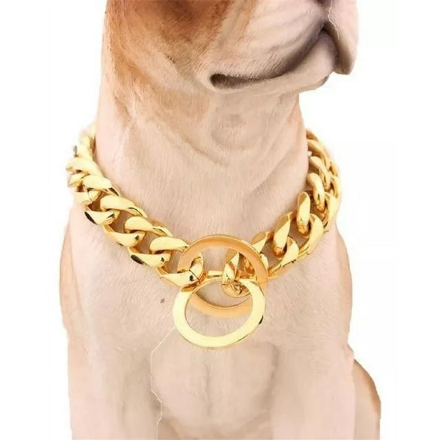 Collar De Cadena Para Perros Pitbull De Acero Inoxidable