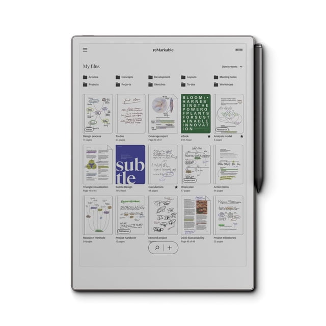 Papel remarcable Pro | La tableta de papel definitiva con pantalla a color de 11,8'' y luz de lectura, incluye marcador y bolígrafo