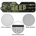 thumbnail image 5 of Uorisanigo Windshield Sunshade Sun Visor for UV Rays & Heat Protection, Compatible with Wrangler, Compass, Gladiator & Renegade, Accessories for Wrangler, - 60x21 inch( Camo American Flag), 5 of 7