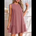 thumbnail image 4 of Vestido Tipo Chaleco Sin Mangas con Cuello Redondo en Color Liso, Color , XXL, 4 of 5