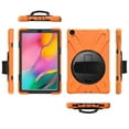 thumbnail image 4 of XYX Case for Samsung Galaxy Tab A 10.1 2019 SM-T510/SM-T515 with 360 Degree Rotating, Hand Strap, Shoulder Strap, Orange, 4 of 7
