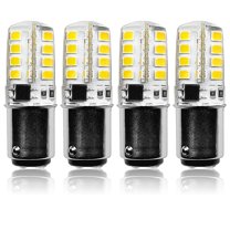 Luxrite BA15D LED Bulb, 3W=40W, Double Contact Bayonet Light Bulb, 2700K Warm White, 200 Lumens 4-Pack