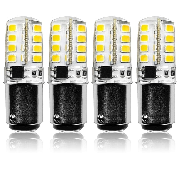 Luxrite BA15D LED Bulb, 3W=40W, Double Contact Bayonet Light Bulb, 2700K Warm White, 200 Lumens 4-Pack