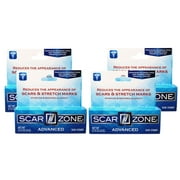 4 Pack - Scar Zone Advanced Scar Cream - Intensive Scar Removal for New & Old Scars, Fades Stretch Marks, Burns, & Surgical Scars 0.75 oz
