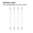 thumbnail image 3 of QualitChoice 4pcs Hinge Limiter Practical Pin Braided Cable Door Cabinet Swing Limit Hardware Stainless Steel Restrict Rope, 3 of 6