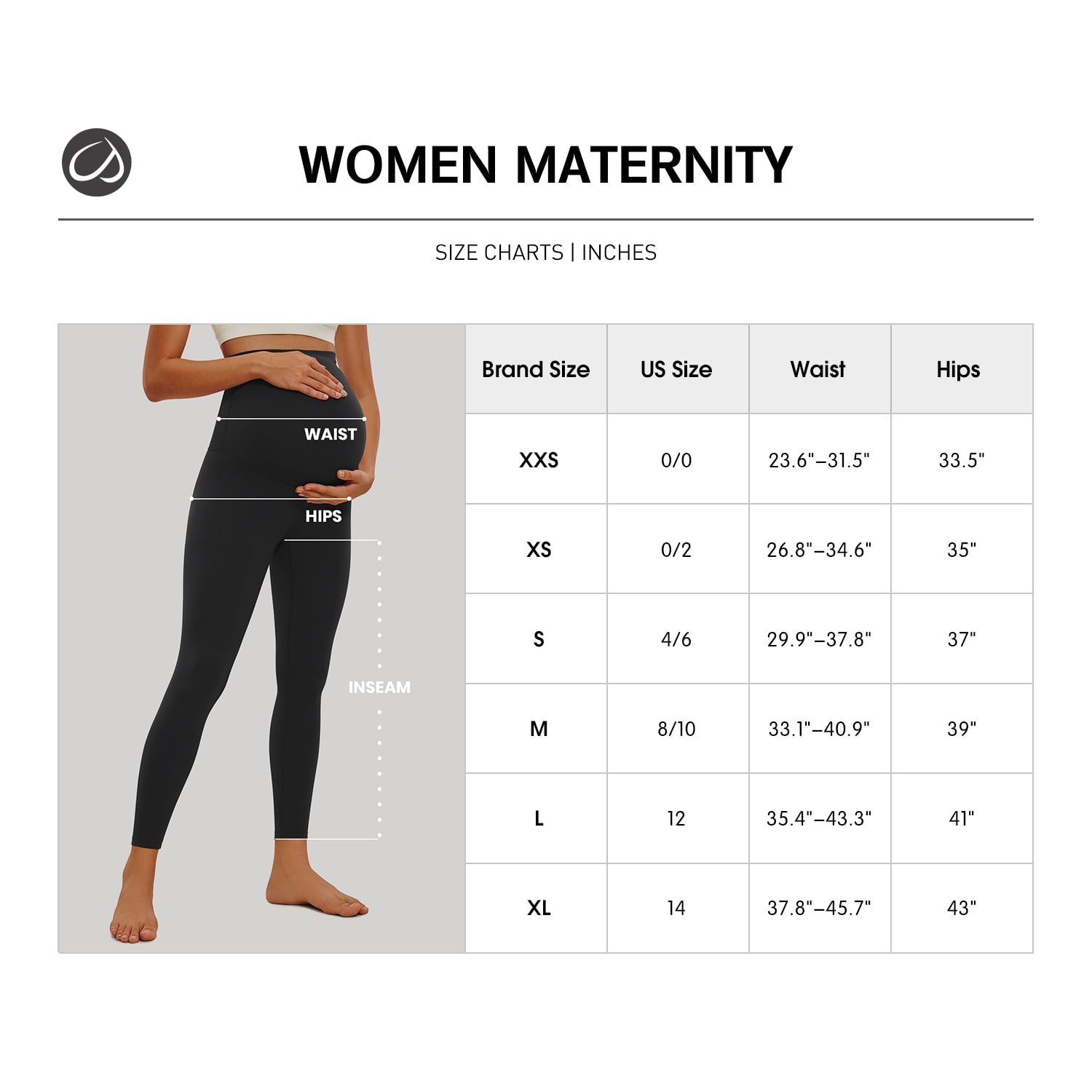 CRZ YOGA Womens Butterluxe Maternity Leggings over the Belly 25'' Soft Workout Yoga Pregnancy Pants
