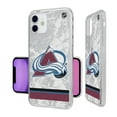 thumbnail image 2 of Colorado Avalanche iPhone Stripe Clear Ice Case, 2 of 7