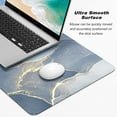 thumbnail image 6 of Extended Large Mouse Pad, XXL Gaming Mousepad 31.5 x 15.7 Inch, Big Computer Keyboard Desk Pad, Waterproof Mouse Mat with Stitched Edges and Non-Slip Base for Office Gaming, Dark Blue Marble, 6 of 6
