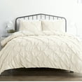 thumbnail image 4 of Noble Linen's 3 Piece Pinch Pleat Duvet Cover Set, 4 of 6