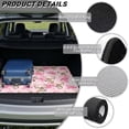 thumbnail image 6 of Binienty Pink Deer Bow Print Universal Fit Car Trunk Mat, Non-Slip Backing Scratch Resistant Rear Cargo Liner, Stylish Vehicle Interior Accessory for Sedan SUV 29" x 39, 6 of 7