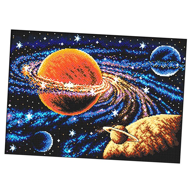 Kits Estampado Herramienta para Principiantes - 11 X 18 Cm 57 x 41cm 11CT Soledad Kit de punto de cruz de la serie Galaxy