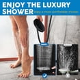 thumbnail image 5 of Tête de Douche, 8rain Douche Tête avec Combinaison de Pulvérisation à Main avec 11 '' Angle Réglable Bras d'Extension / Régulateur de Débit / Système de Douche, Haute Pression Pluie Pomme de Douche Salle de Bain Propre, Noir Mat, 5 of 5