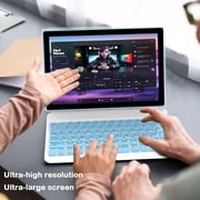 2025 Newest Android 14 Tablet, 10 inch 8GB RAM+64GB ROM 2 In 1 Tablet with Keyboard Case Mouse Stylus, 1.8GHz Quad-Core Processor, 1280*800 HD Touch Screen, 8MP Dual Camera, Games, Wi-Fi, BT Tablet