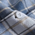 thumbnail image 6 of Yusimy Mens Flannel Shirts Long Sleeve Plaid Button Down Lapel Shirts Soft Breathable Casual Versatile Fall Winter Wear, 6 of 8