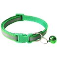 thumbnail image 2 of Autorización：Paquete de 2 huellas y collar reflectante para gatos con cascabel Collar básico para perros y gatos Hebilla Collar ajustable de poliéster para perros y gatos o cinturones de seguridad Adepaton WMZL-635-3, 2 of 3