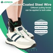 JOMECA Drop Foot Brace with Dual-Knob Adjust Dorsiflexion AFO Foot Drop Brace for Walking with Shoes Fit Left or Right Foot - L/XL