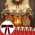 thumbnail image 4 of Giegxin 30 Pcs 7 x 5.1 Inches Velvet Bows for Christmas Tree Wreath Garland Ornaments Large Xmas Vintage Double Velvet Ribbon Bows for Xmas Home Decor Indoor Outdoor Holiday Decorations(Burgundy), 4 of 7