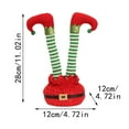 thumbnail image 3 of Christmas Decorative Supplies Legs Festive Party Upholstery Ornaments Cloth Red, 3 of 9