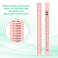 thumbnail image 5 of Uxcell 30cm/12" Metal Ruler, 2 Pack Aluminum Alloy Rulers with Centimeters, Millimeters, Inches and Conversion Table Straight Edge Ruler for Writing Machinist Drafting, Pink, 5 of 6