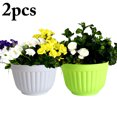 thumbnail image 1 of Coofit 2PCS Hanging Flower Pot Decorative Hanging Plant Pot Planter Pot with Hook, 1 of 4