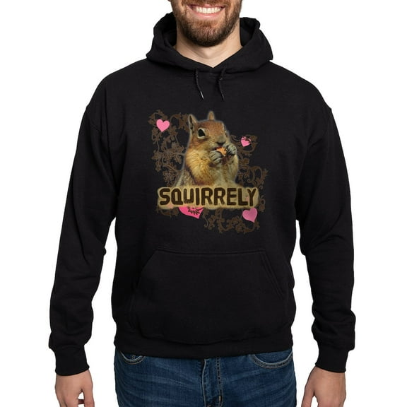 CafePress - Squirrely Squirrel Lover Hoodie (Dark) - Pullover Hoodie, Classic, Comfortable Hooded Sweatshirt