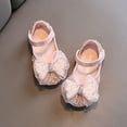 thumbnail image 3 of TOWED22 Girls Toddler Dress Shoes Flower Princess Shoes Glitter Mary Jane Low Heels for Party Wedding(Pink,12.5), 3 of 5