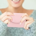 thumbnail image 4 of QUMIIRITY Compacto Para Mujer En Cuero PU Rosa Con Espacio Para Tarjetas Y Monedas, 4 of 7