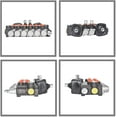 thumbnail image 3 of waltyotur Hydraulic Directional Double Acting Control Monoblock Valve, 6 Spool 11GPM SAE Ports 2 Joystick Hydraulic Directional Control Valve 3625 PSI Fit for Small Tractors Loaders Etc, 3 of 6